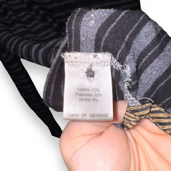 Billy Reid Black & White 3 Button Henley Shirt Size XL - Picture 8 of 8